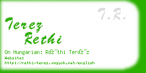 terez rethi business card